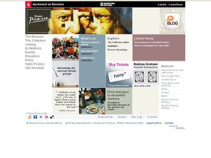 Página oficial del museo barcelonés dedicado a Picasso.