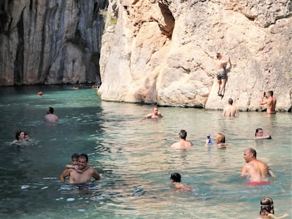 Fuente de los Baños, en Montanejos (Castellón).