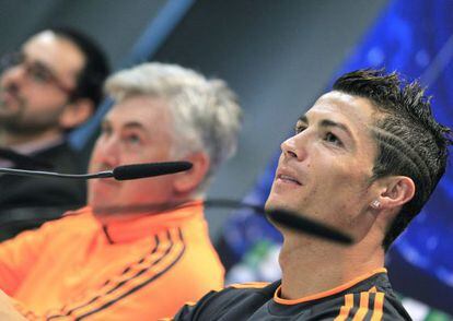 Ancelotti y Cristiano Ronaldo.