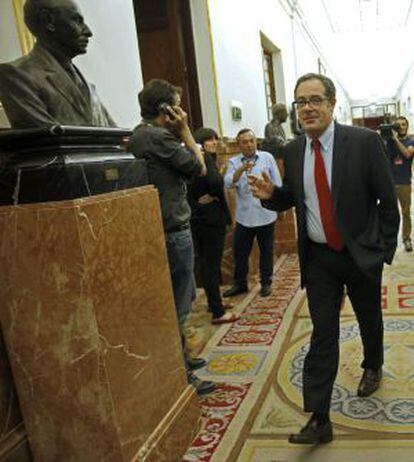 Pere Macias en los pasillos del Congreso.
