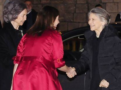 Irene de Grecia, a su llegada a un concierto en Palma el pasado lunes, acompañando a la Reina emérita.