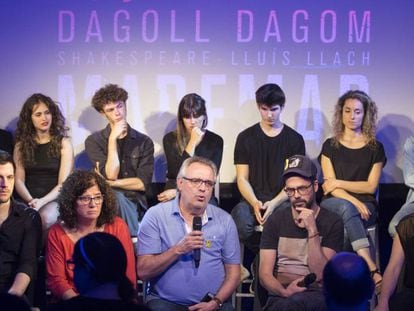 Presentació del musical 'Maremar', de Dagoll Dagom, amb l'equip creatiu i els actors.
