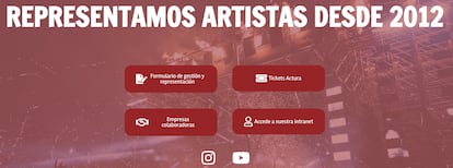 Pantallazo de la página web de Actura 12.