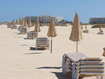 Playas vacías en Fuerteventura.