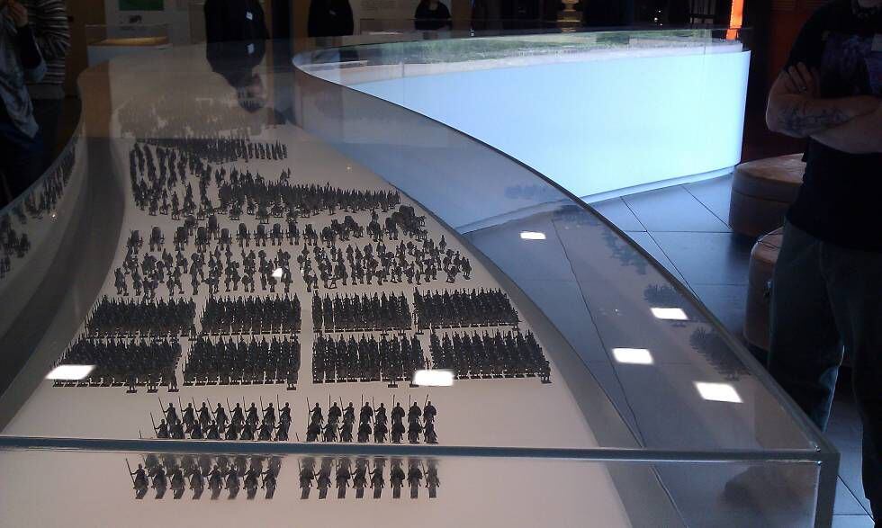 Las legiones de Varo en miniatura en el Museo de Kalkriese.