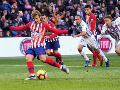 El Atlético vence a un gran Valladolid que logró igualar una desventaja de dos goles, pero que pagó su falta de puntería ante la meta de Oblak