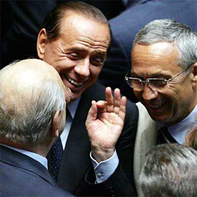 Silvio Berlusconi, el pasado miércoles en el Parlamento italiano.