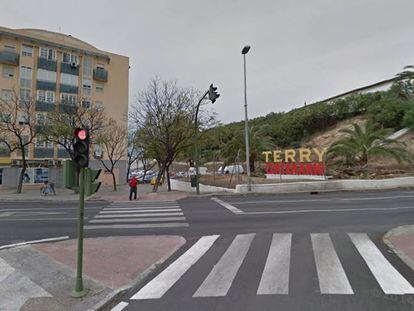 Cruce en el que se ha producido el accidente, en Jerez de la Frontera (Cádiz).