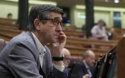 Patxi López, en el Congreso de los Diputados.