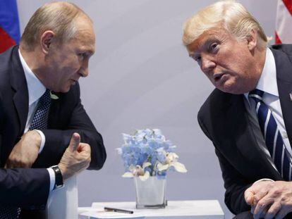 Putin y Trump, durante su reunión en julio en Alemania.