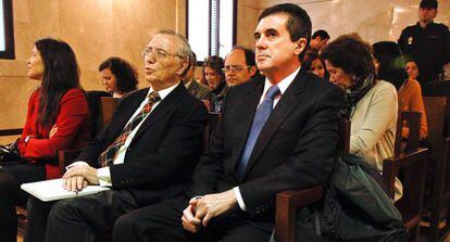 Jaume Matas, expresidente balear, durante el juicio por el caso Palma Arena. 