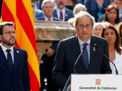Quim Torra, presidente de la Generalitat de Cataluña