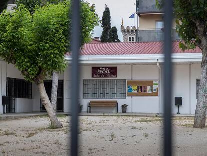Escuela de Música de Vilassar de Mar, cerrada por la pandemia del coronavirus.