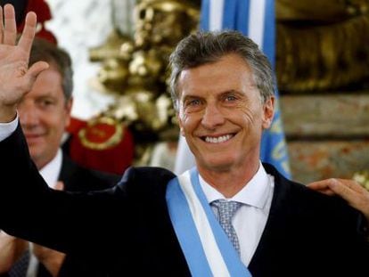 Mauricio Macri, nou president argentí, aquest dijous a la Casa Rosada.