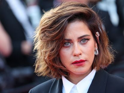 La actriz María León, en la alfombra roja del Festival de Cannes, el 22 de mayo.