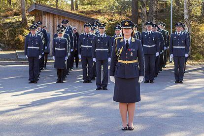 Tonje Skinnarland, jefe de la Real Fuerza Aérea Noruega.