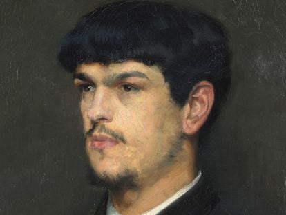 Retrato de Claude Debussy por el pintor Marcel Baschet, en 1884.