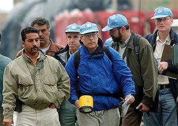 Los inspectores de la ONU continúan hoy sus labores en Irak, donde han visitado una fábrica al sur de Bagdad.