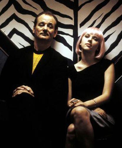 Bill Murray y Scarlett Johansson, en un momento de 'Lost in translation'.