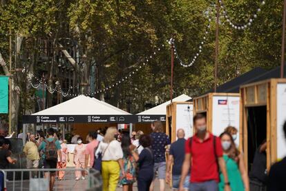 Primer dia del Tast a la Rambla.