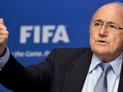 El presidente de la FIFA, Joseph Blatter, en el Comité Ejecutivo.