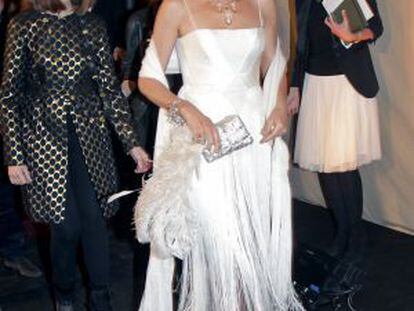 La exmodelo y actriz Jerry Hall, el martes en Madrid.