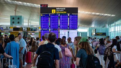 Operación salida de agosto en el Aeropuerto Josep Tarradellas de Barcelona.