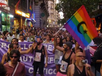 Manifestación del Orgullo Crítico celebrada el pasado martes en Madrid.