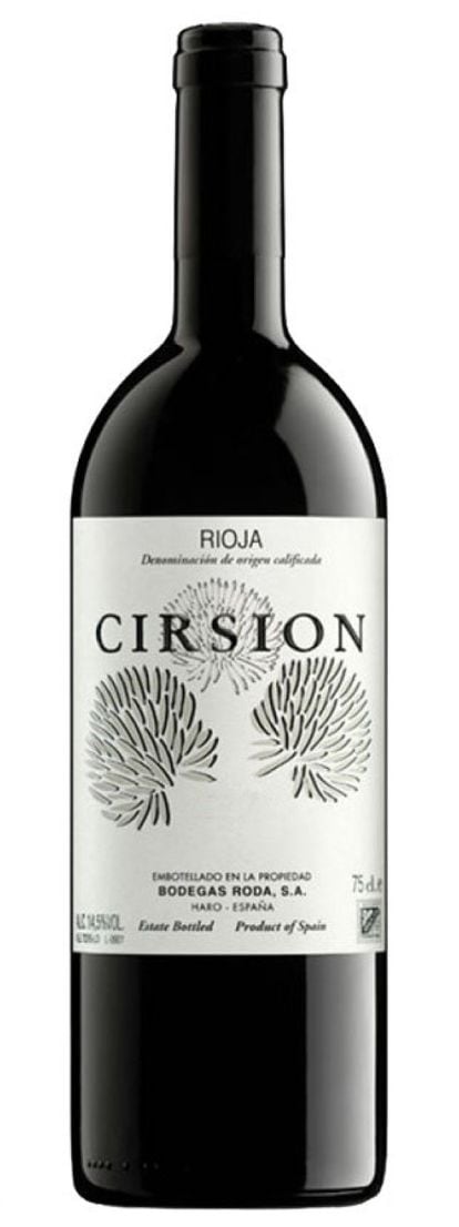 La añada de 2017 de Cirsion, de Bodegas Roda, en la Rioja Alta, es una de las más especiales, fruto de la vendimia de algunas plantas de los viñedos más viejos de tempranillo y graciano, y de una vendimia temprana. Precio: 200 euros