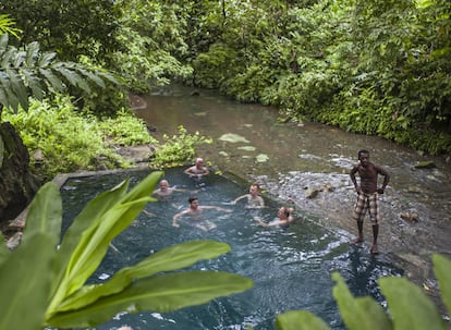 La zona de Termales, cerca de Nuquí, en el Pacífico colombiano.