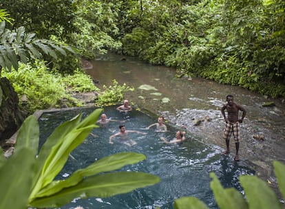 La zona de Termales, cerca de Nuquí, en el Pacífico colombiano. 