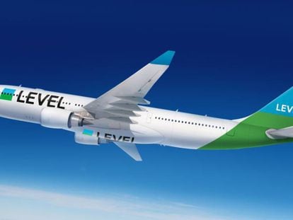 El Airbus con el que operará la nueva marca 'low cost' de IAG, Level.