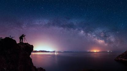 Vía Láctea fotografiada desde Ibiza.