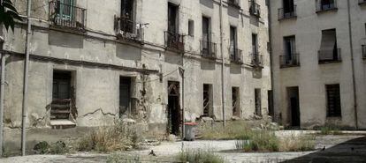 La Casa de la Duquesa de Sueca antes del inicio de la demolición.