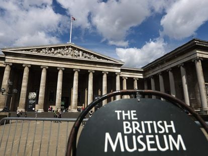 La fachada del Museo Británico en una imagen tomada el 24 de agosto de 2018.