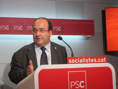 Miquel Iceta, portavoz del PSC