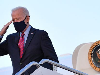 El presidente de EE UU, Joe Biden, antes de viajar rumbo a Delaware el viernes.
