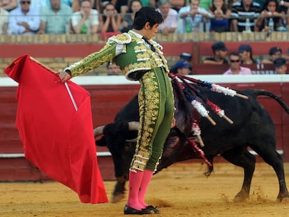 El diestro Miguel Ángel Perera, en la plaza de Toros de Las Ventas en 2019.