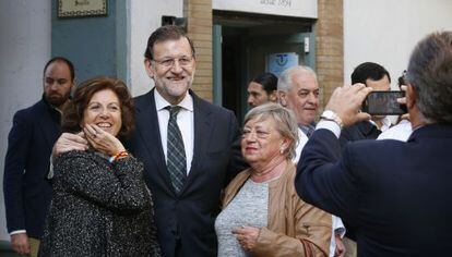 Mariano Rajoy, durante un acto en Sevilla.