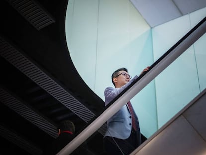 Jiun-Huei Proty Wu, a su paso por Barcelona. Allí participó en la cumbre del Digital Future Society, un think tank de expertos en tecnología que buscan soluciones para la sociedad digital.