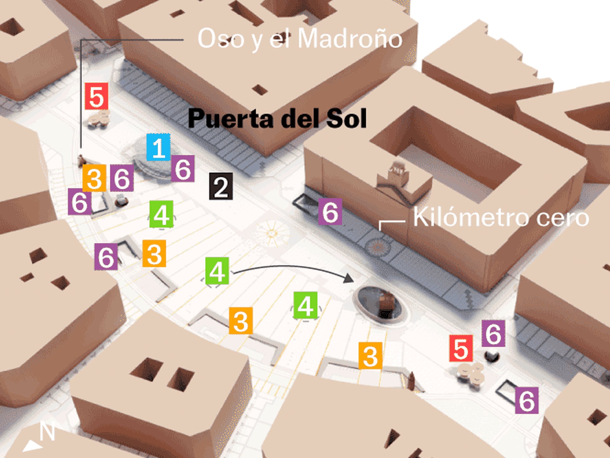 La nueva Puerta del Sol: el corazón e de Madrid se reordena y | | EL PAÍS
