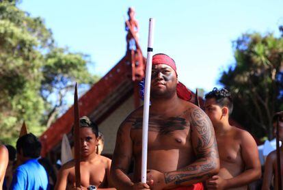 Celebración del día de Waitangi, fiesta nacional en Nueva Zelanda. el pasado 6 de febrero, que conmemora la fecha en la que el país pasó a formar parte del Imperio Británico, en 1840.