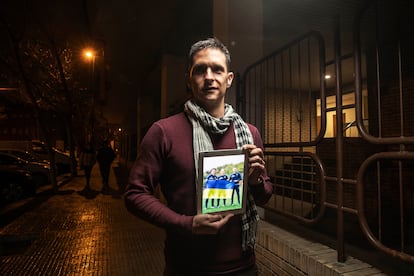 Jordi Escuras, preparador físico de la selección femenina de Ucrania, en Zaragoza. 