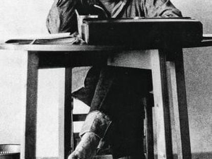 El escritor Gabriel García Márquez, en Barcelona, en 1972.