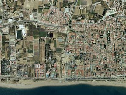 Vista aerea del municipio de Pineda de Mar