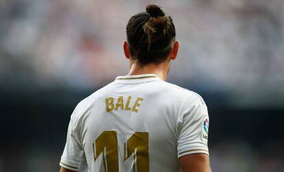 Gareth Bale, contra el Valladolid en el Bernabéu.