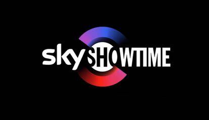 Logo de SkyShowtime con fondo negro