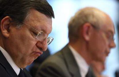 José Manuel Durão Barroso y Herman Van Rompuy.
