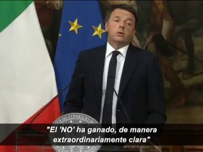 La dimisión de Renzi por el triunfo del ‘no’ añade incertidumbre a la UE