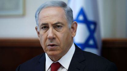 El primer ministro israel&iacute;, Benjam&iacute;n Netanyahu, el domingo. 